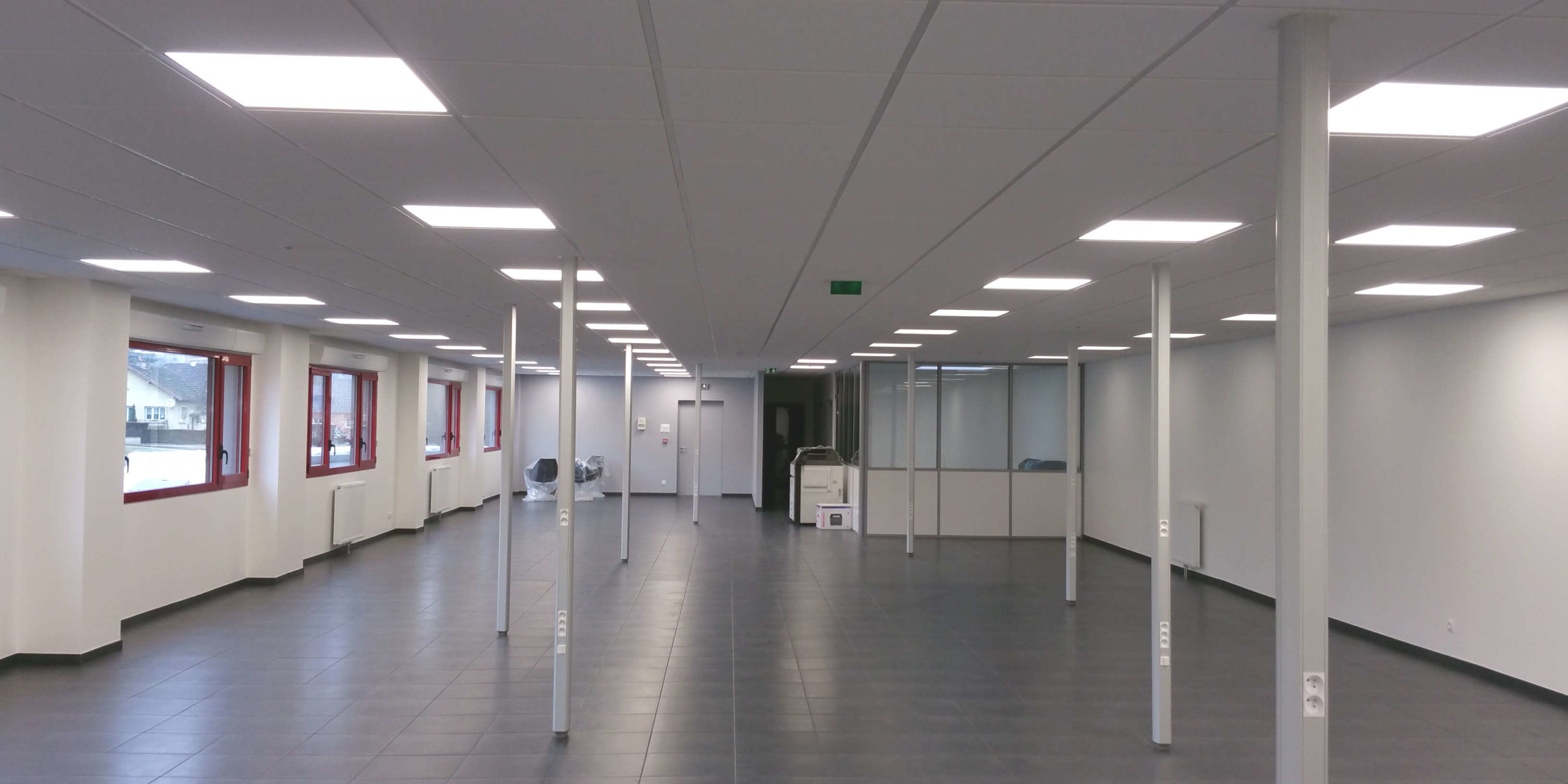 bureaux etage Extension d’un bâtiment industriel